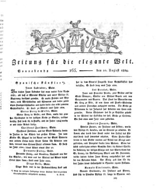 Zeitung für die elegante Welt Samstag 20. August 1814