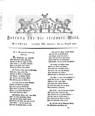 Zeitung für die elegante Welt Dienstag 23. August 1814