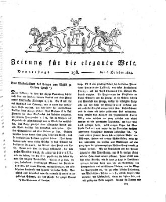 Zeitung für die elegante Welt Donnerstag 6. Oktober 1814