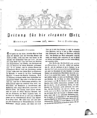 Zeitung für die elegante Welt Montag 17. Oktober 1814