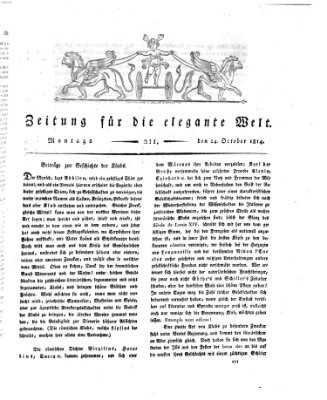 Zeitung für die elegante Welt Montag 24. Oktober 1814