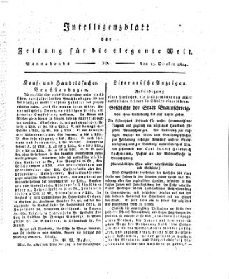 Zeitung für die elegante Welt Samstag 29. Oktober 1814