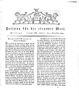 Zeitung für die elegante Welt Freitag 2. Dezember 1814