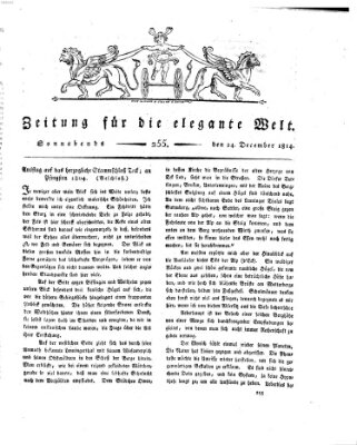 Zeitung für die elegante Welt Samstag 24. Dezember 1814