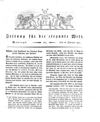 Zeitung für die elegante Welt Montag 16. Januar 1815