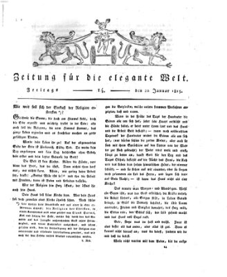 Zeitung für die elegante Welt Freitag 20. Januar 1815