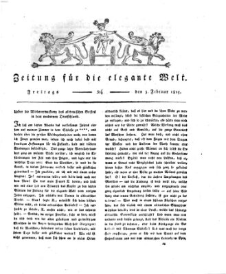 Zeitung für die elegante Welt Freitag 3. Februar 1815