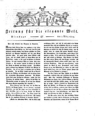 Zeitung für die elegante Welt Dienstag 7. März 1815