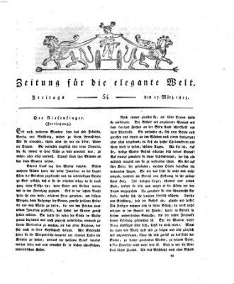 Zeitung für die elegante Welt Freitag 17. März 1815