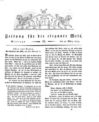 Zeitung für die elegante Welt Montag 20. März 1815