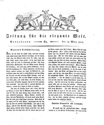 Zeitung für die elegante Welt Samstag 25. März 1815