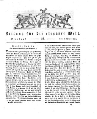 Zeitung für die elegante Welt Dienstag 2. Mai 1815