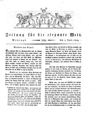 Zeitung für die elegante Welt Montag 5. Juni 1815