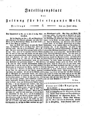 Zeitung für die elegante Welt Freitag 30. Juni 1815