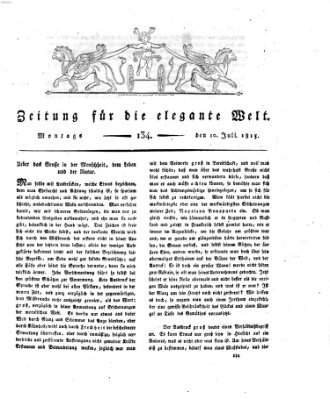 Zeitung für die elegante Welt Montag 10. Juli 1815