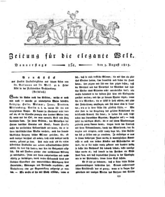 Zeitung für die elegante Welt Donnerstag 3. August 1815