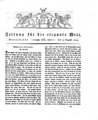 Zeitung für die elegante Welt Samstag 19. August 1815