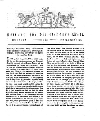 Zeitung für die elegante Welt Montag 28. August 1815