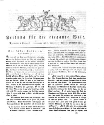 Zeitung für die elegante Welt Donnerstag 12. Oktober 1815