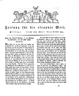 Zeitung für die elegante Welt Freitag 20. Oktober 1815