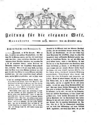 Zeitung für die elegante Welt Samstag 28. Oktober 1815