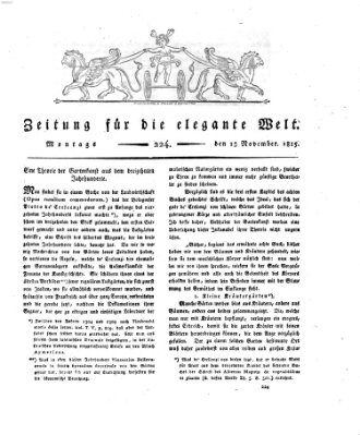 Zeitung für die elegante Welt Montag 13. November 1815