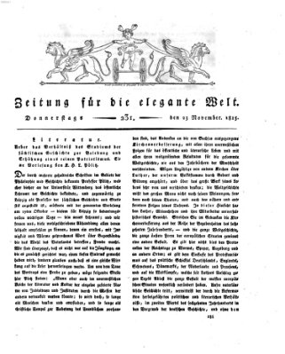 Zeitung für die elegante Welt Donnerstag 23. November 1815