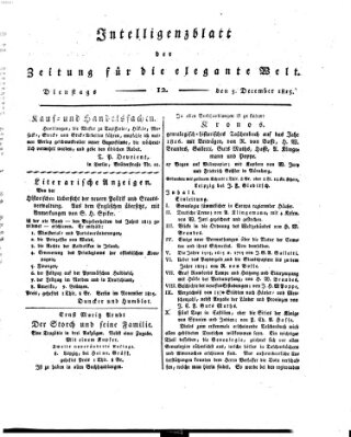 Zeitung für die elegante Welt Dienstag 5. Dezember 1815