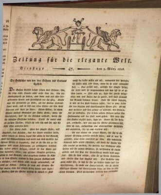 Zeitung für die elegante Welt Dienstag 5. März 1816