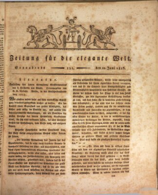 Zeitung für die elegante Welt Samstag 22. Juni 1816