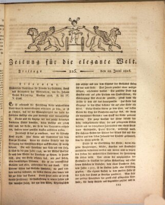 Zeitung für die elegante Welt Freitag 28. Juni 1816