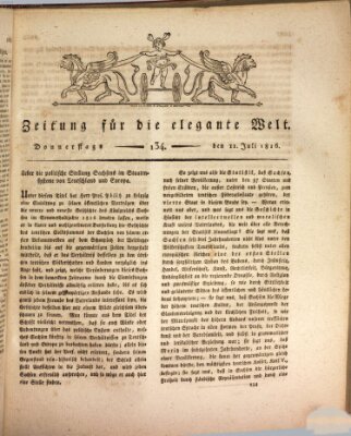 Zeitung für die elegante Welt Donnerstag 11. Juli 1816