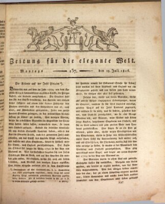 Zeitung für die elegante Welt Montag 15. Juli 1816