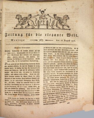 Zeitung für die elegante Welt Montag 26. August 1816