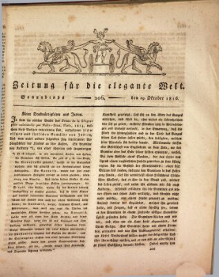 Zeitung für die elegante Welt Samstag 19. Oktober 1816