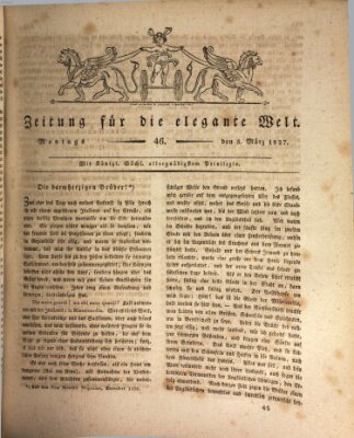 Zeitung für die elegante Welt Montag 5. März 1827