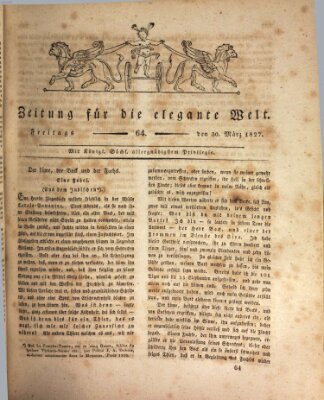 Zeitung für die elegante Welt Freitag 30. März 1827