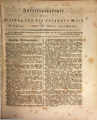 Zeitung für die elegante Welt Dienstag 8. Mai 1827