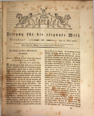 Zeitung für die elegante Welt Dienstag 15. Mai 1827