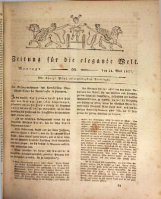 Zeitung für die elegante Welt Montag 21. Mai 1827