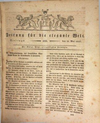 Zeitung für die elegante Welt Freitag 25. Mai 1827