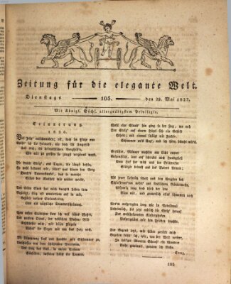 Zeitung für die elegante Welt Dienstag 29. Mai 1827