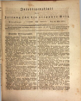 Zeitung für die elegante Welt Dienstag 29. Mai 1827