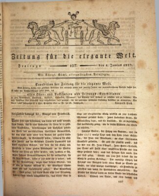 Zeitung für die elegante Welt Freitag 1. Juni 1827