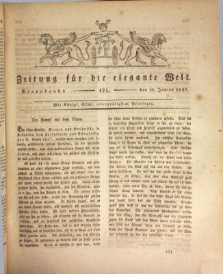 Zeitung für die elegante Welt Samstag 23. Juni 1827