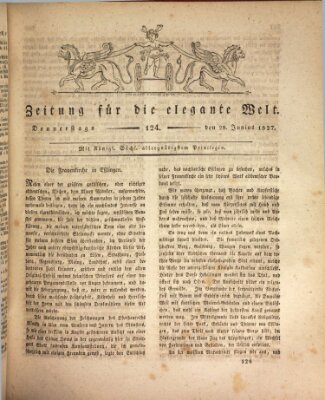 Zeitung für die elegante Welt Donnerstag 28. Juni 1827