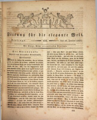 Zeitung für die elegante Welt Freitag 29. Juni 1827