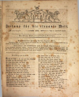 Zeitung für die elegante Welt Montag 2. Juli 1827