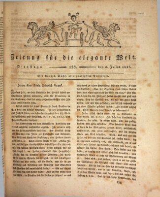 Zeitung für die elegante Welt Dienstag 3. Juli 1827