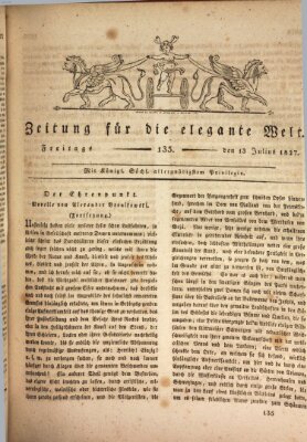 Zeitung für die elegante Welt Freitag 13. Juli 1827